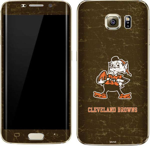 NFL Cleveland Browns Alternate Distressed Galaxy S7 Edge Skin